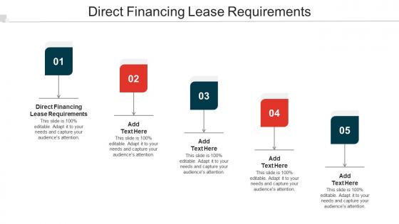 Direct Financing Lease Requirements Ppt Powerpoint Presentation Portfolio Cpb