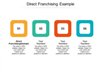 Direct franchising example ppt powerpoint presentation outline backgrounds cpb