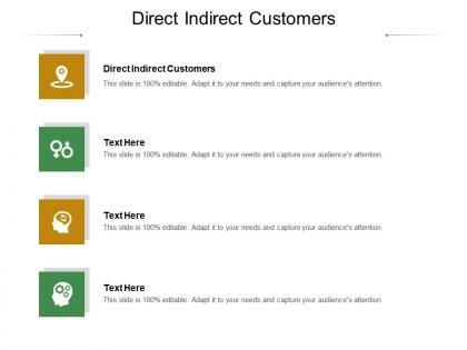 Direct indirect customers ppt powerpoint presentation ideas demonstration cpb
