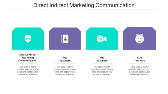 Direct Indirect Marketing Communication Ppt Powerpoint Presentation Cpb