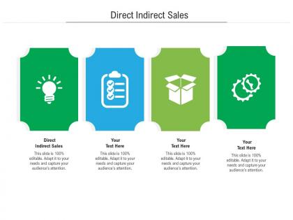 Direct indirect sales ppt powerpoint presentation layouts graphics tutorials cpb