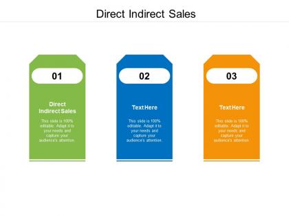 Direct indirect sales ppt powerpoint presentation portfolio influencers cpb