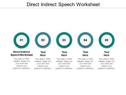 Direct indirect speech worksheet ppt powerpoint presentation icon clipart cpb