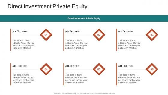 Direct Investment Private Equity In Powerpoint And Google Slides Cpb