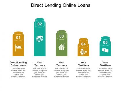 Direct lending online loans ppt powerpoint presentation pictures topics cpb