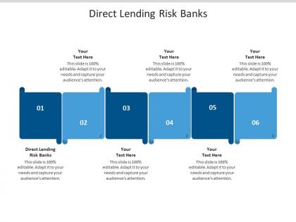 Direct lending risk banks ppt powerpoint presentation infographic template graphic images cpb