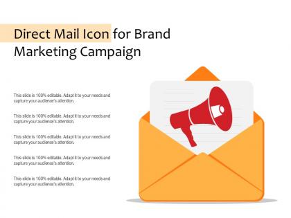 Direct mail icon for brand marketing campaign