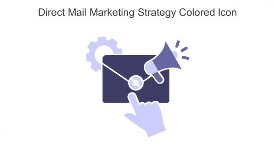 Direct Mail Marketing Strategy Colored Icon In Powerpoint Pptx Png And Editable Eps Format