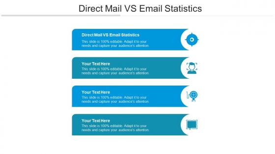 Direct mail vs email statistics ppt powerpoint presentation slides background designs cpb