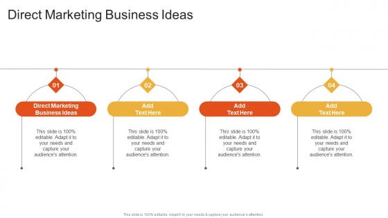 Direct Marketing Business Ideas In Powerpoint And Google Slides Cpb
