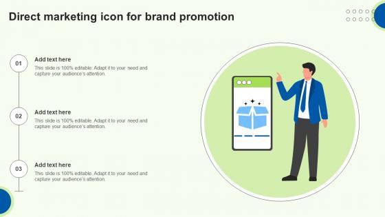 Direct Marketing Icon For Brand Promotion