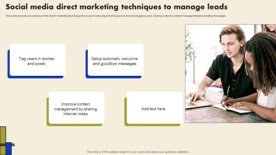 Direct Marketing To Build Strong Social Media Direct Marketing Techniques To Manage Leads