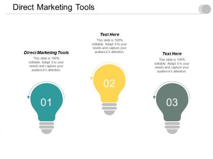 Direct marketing tools ppt powerpoint presentation icon example cpb