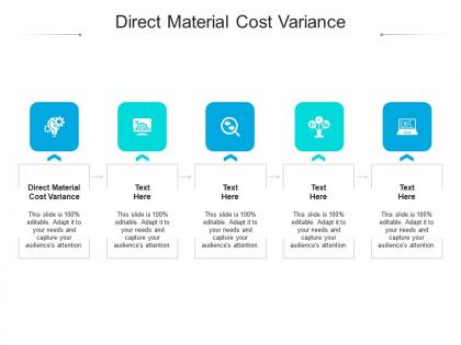 Direct material cost variance ppt powerpoint presentation inspiration guidelines cpb
