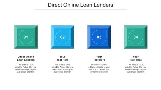 Direct Online Loan Lenders Ppt Powerpoint Presentation Professional Slideshow Cpb