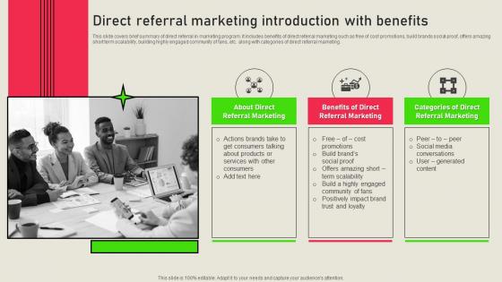 Direct Referral Marketing Introduction Referral Marketing Solutions MKT SS V