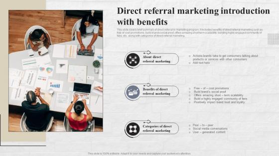 Direct Referral Marketing Introduction Referral Marketing Strategies To Reach MKT SS V