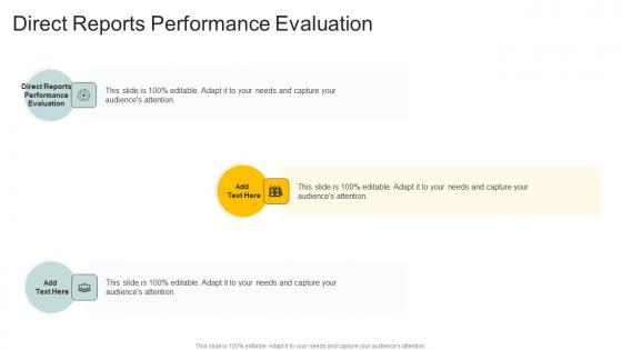 Direct Reports Performance Evaluation In Powerpoint And Google Slides Cpb