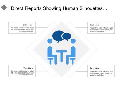 Direct reports showing human silhouettes and speech bubble