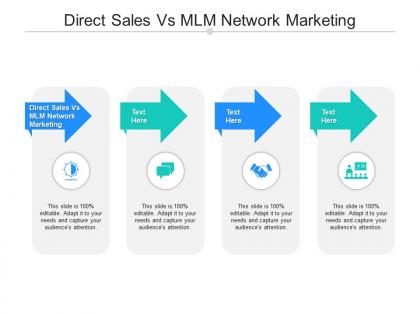 Direct sales vs mlm network marketing ppt powerpoint presentation model master slide cpb