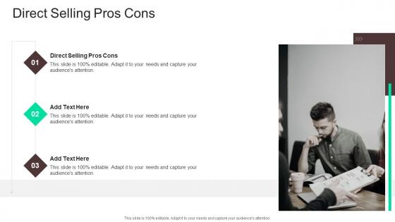 Direct Selling Pros Cons In Powerpoint And Google Slides Cpb