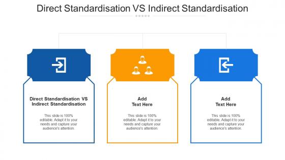 Direct Standardisation Vs Indirect Standardisation Ppt Powerpoint Presentation Styles Images Cpb