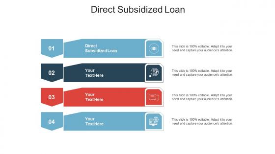 Direct subsidized loan ppt powerpoint presentation infographic template elements cpb