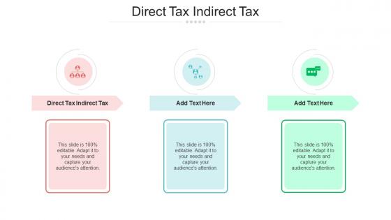 Direct Tax Indirect Tax In Powerpoint And Google Slides Cpb
