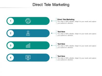Direct tele marketing ppt powerpoint presentation ideas outline cpb