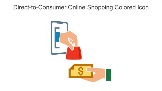 Direct To Consumer Online Shopping Colored Icon In Powerpoint Pptx Png And Editable Eps Format