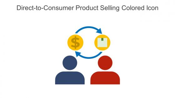 Direct To Consumer Product Selling Colored Icon In Powerpoint Pptx Png And Editable Eps Format