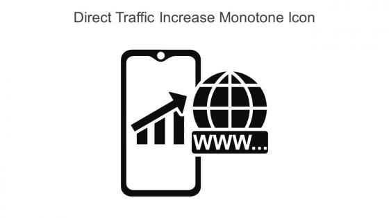 Direct Traffic Increase Monotone Icon In Powerpoint Pptx Png And Editable Eps Format