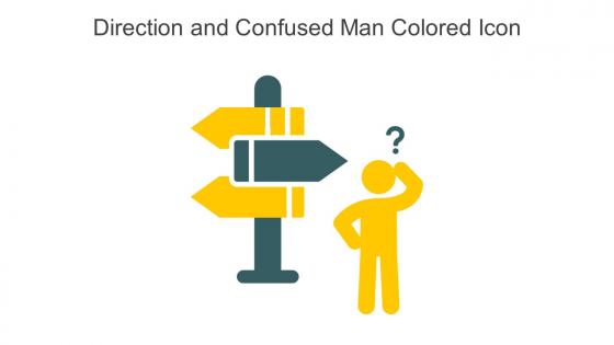 Direction And Confused Man Colored Icon In Powerpoint Pptx Png And Editable Eps Format