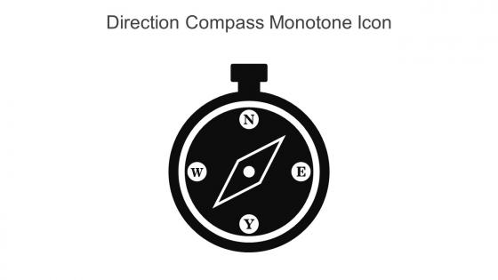 Direction Compass Monotone Icon In Powerpoint Pptx Png And Editable Eps Format