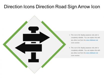 Direction icons direction road sign arrow icon