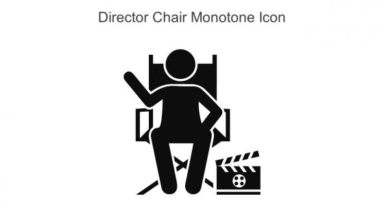 Director Chair Monotone Icon In Powerpoint Pptx Png And Editable Eps Format