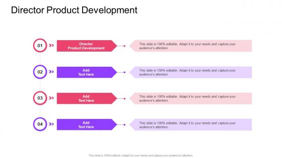 Director Product Development In Powerpoint And Google Slides Cpb