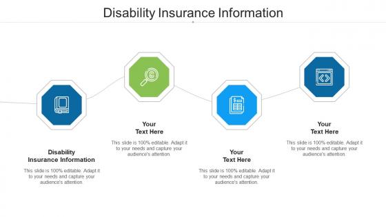 Disability insurance information ppt powerpoint presentation outline cpb