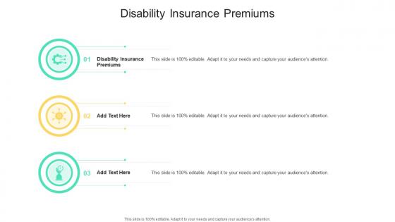 Disability Insurance Premiums In Powerpoint And Google Slides Cpb