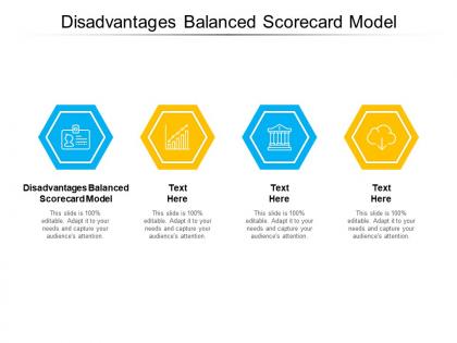 Disadvantages balanced scorecard model ppt powerpoint presentation inspiration graphics example cpb