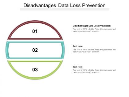 Disadvantages data loss prevention ppt powerpoint presentation infographics cpb