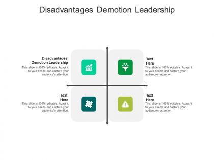 Disadvantages demotion leadership ppt powerpoint presentation file graphic tips cpb