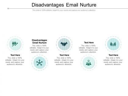 Disadvantages email nurture ppt powerpoint presentation outline ideas cpb
