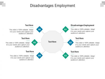 Disadvantages employment ppt powerpoint presentation icon diagrams cpb