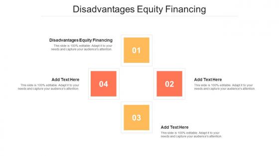Disadvantages Equity Financing In Powerpoint And Google Slides Cpb