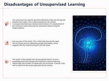 Disadvantages of unsupervised learning additionally ppt powerpoint presentation diagram