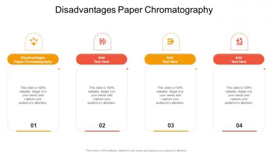 Disadvantages Paper Chromatography In Powerpoint And Google Slides Cpb