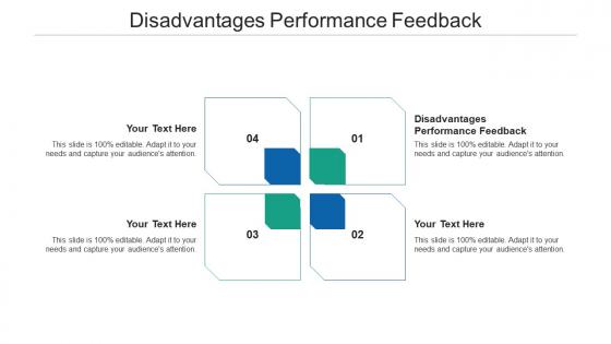 Disadvantages performance feedback ppt powerpoint presentation layouts designs cpb