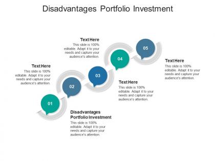 Disadvantages portfolio investment ppt powerpoint presentation infographic template icon cpb
