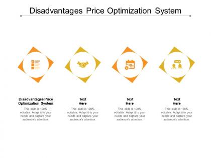 Disadvantages price optimization system ppt powerpoint presentation file outfit cpb